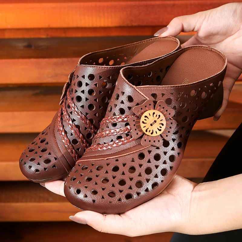 Lindy Damskie Clogs - Brązowy