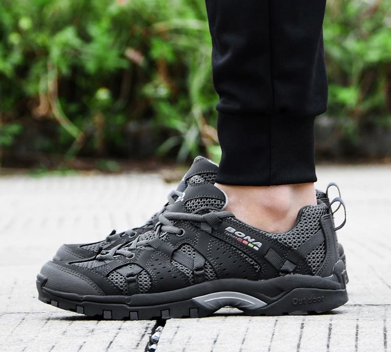 Liu Męskie Buty Do Pieszych Wędrówek - Srebrny