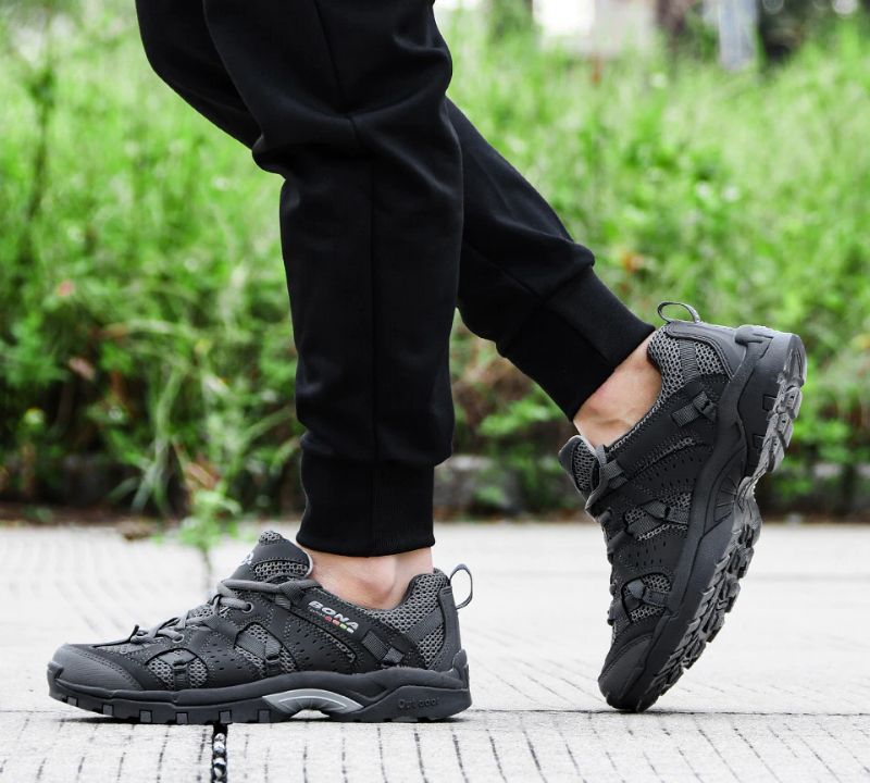 Liu Męskie Buty Do Pieszych Wędrówek - Srebrny
