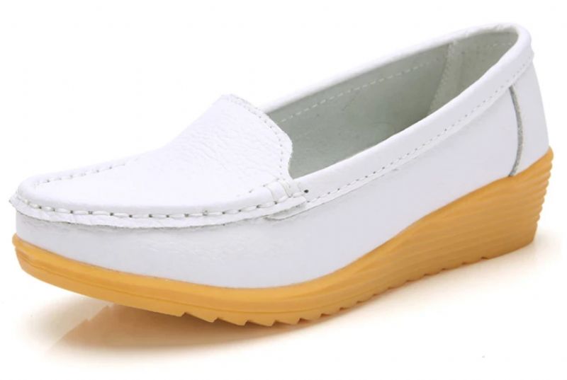 Liza Damskie Mokasyny Na Platformie Czarne Buty - Czarny