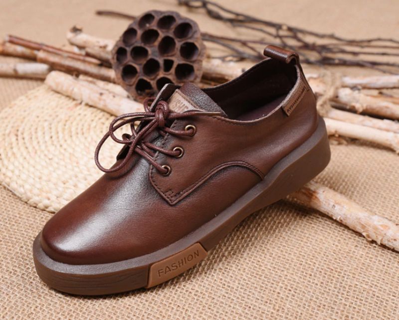 Lohan Damskie Buty Typu Loafer - Brązowy