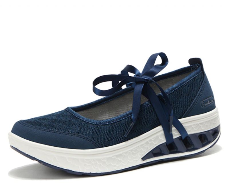 Lois Damskie Buty Wsuwane Na Platformie - Czarny