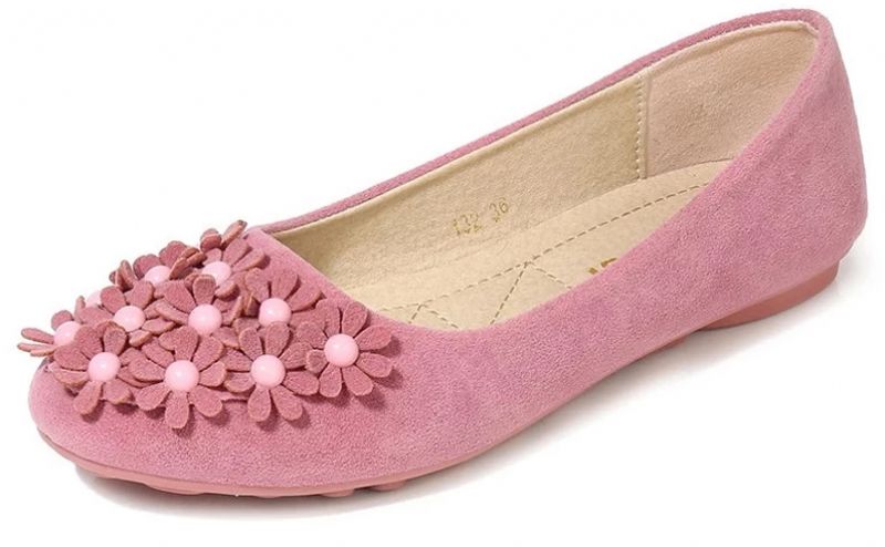 Lolita Damskie Płaskie Buty - Różowy