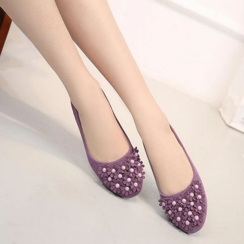 Lolita Damskie Płaskie Buty - Różowy