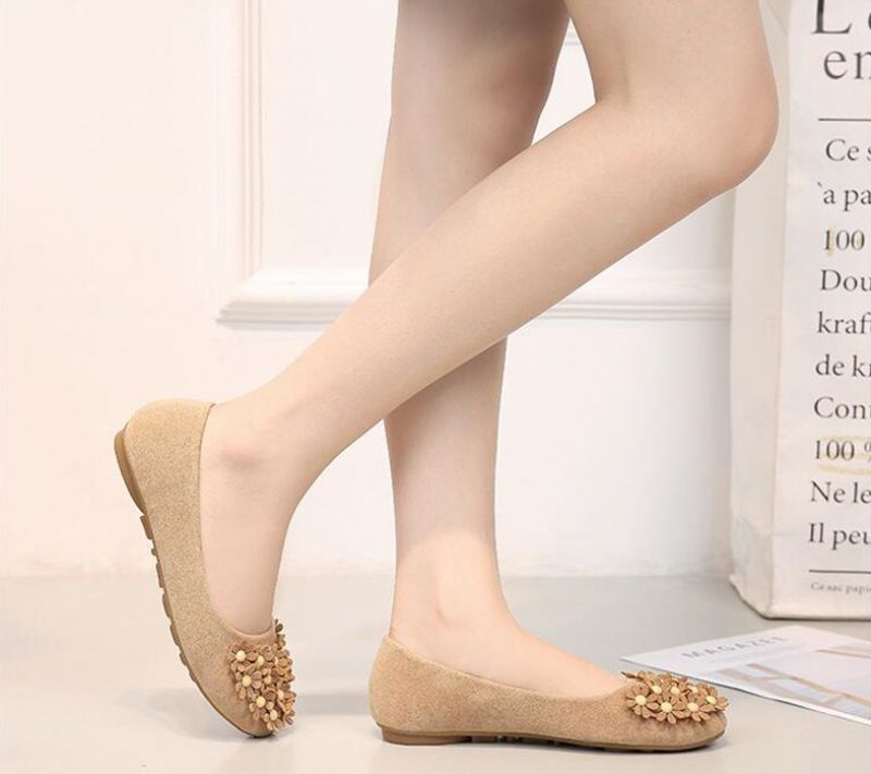 Lolita Damskie Płaskie Buty - Różowy