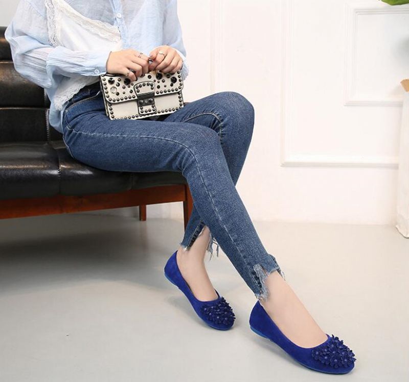 Lolita Damskie Płaskie Buty - Różowy