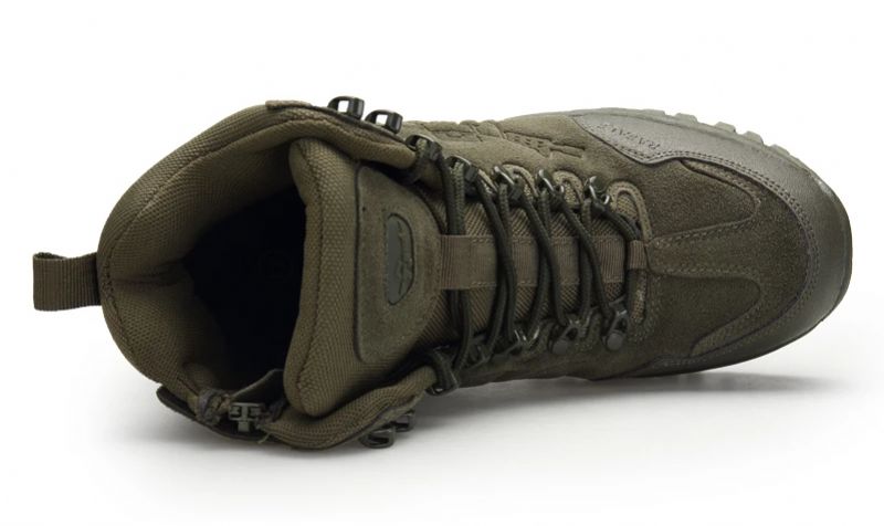 Lonfer Męskie Buty Wojskowe - Oliwkowy