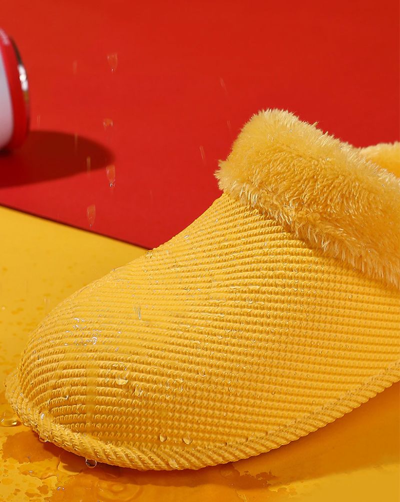 Lozano Dla Obu Płci Winter Slipper - Żółty