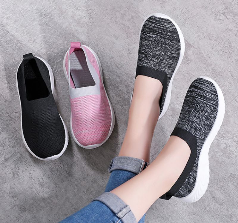 Luar Damskie Wsuwane Buty Do Chodzenia - Różowy