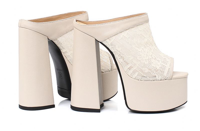 Lucero Damskie Buty Na Platformie - Czarny
