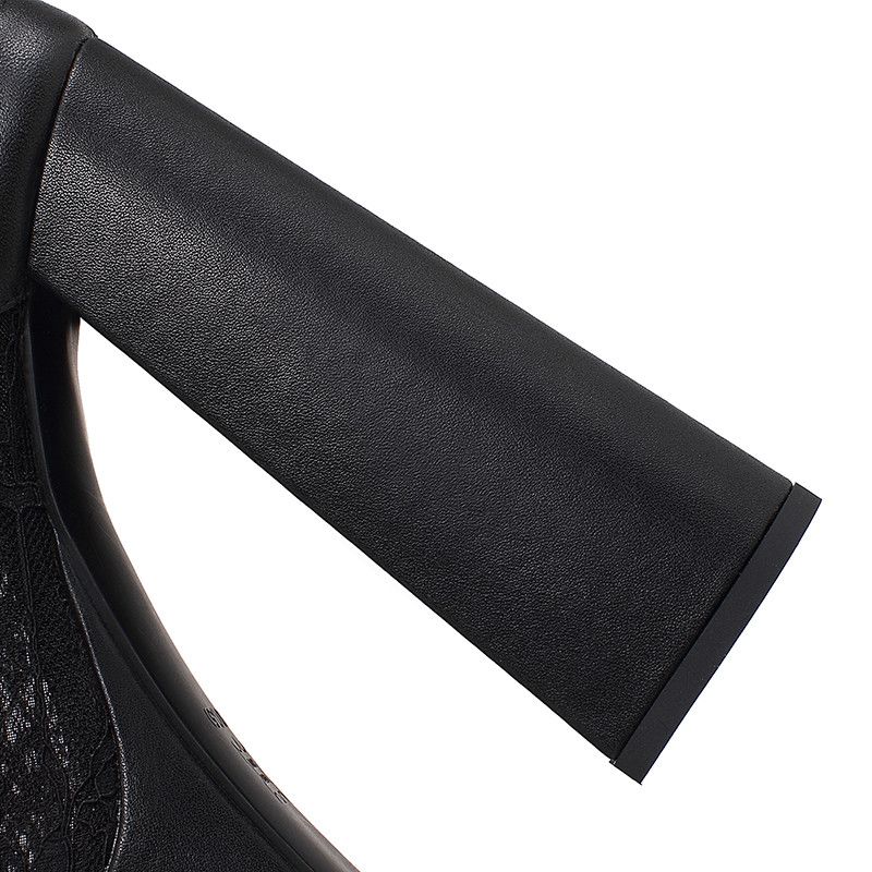 Lucero Damskie Buty Na Platformie - Czarny