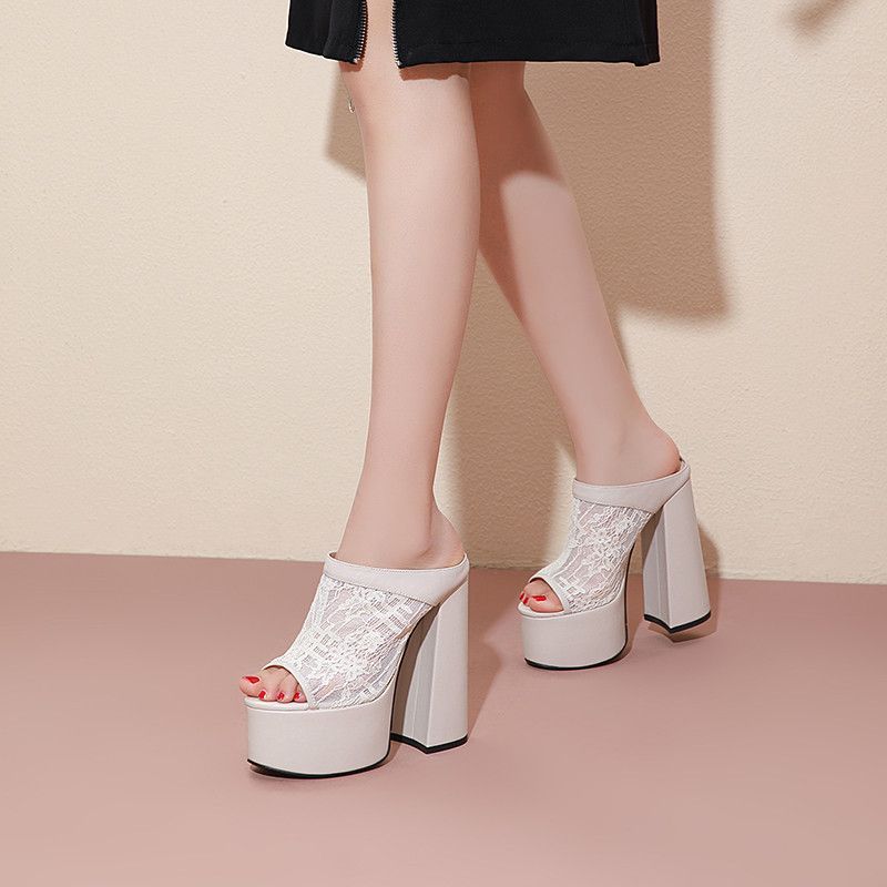 Lucero Damskie Buty Na Platformie - Czarny
