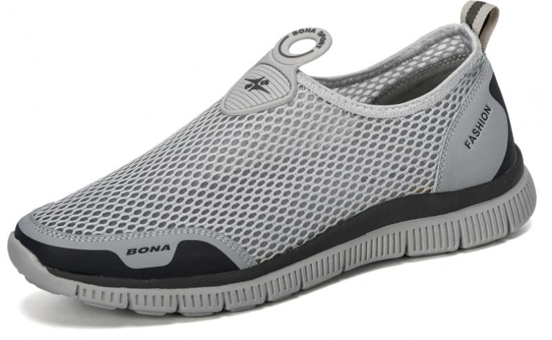 Lucky Mokasyny Męskie Buty Casualowe - Srebrny