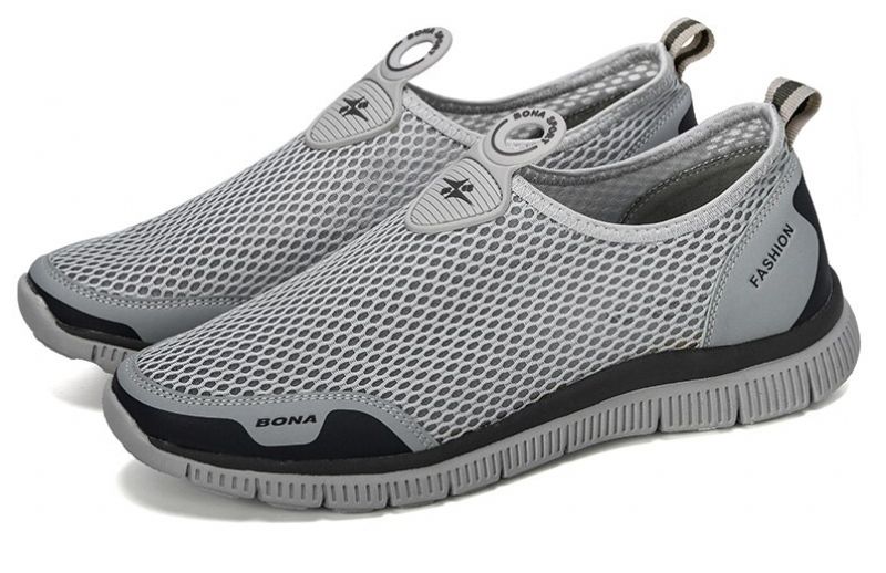 Lucky Mokasyny Męskie Buty Casualowe - Srebrny