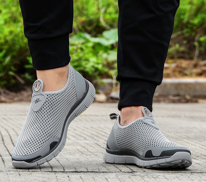 Lucky Mokasyny Męskie Buty Casualowe - Srebrny