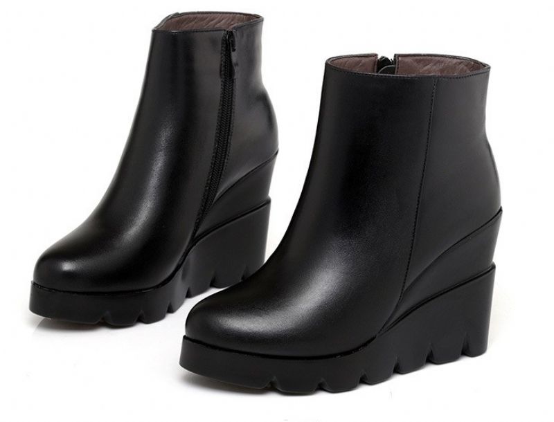 Lucrecia Damskie Buty Na Platformie - Czarny