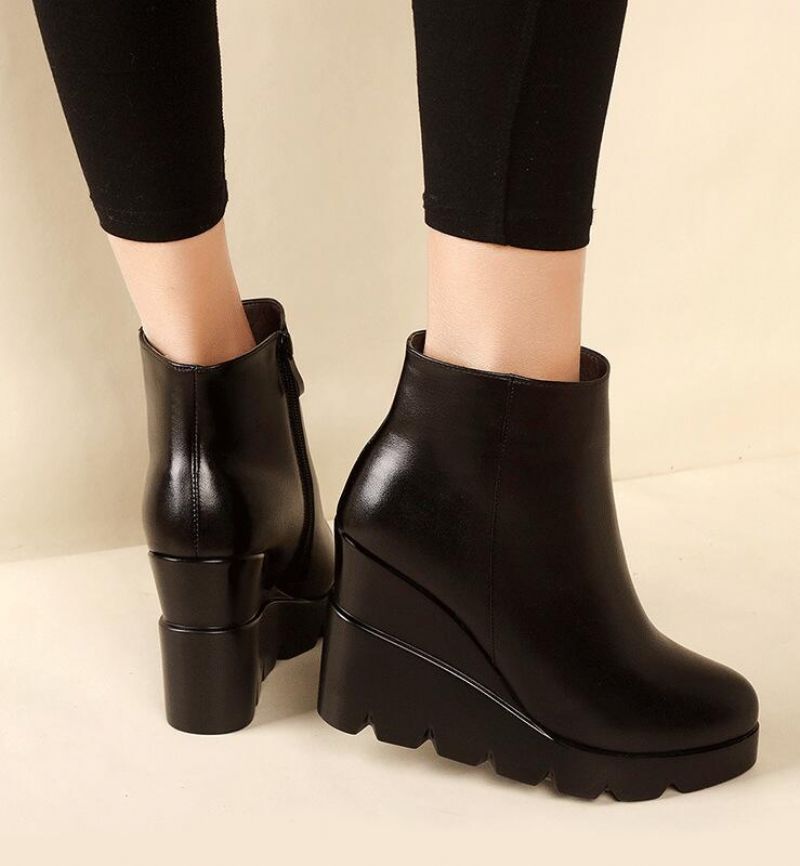 Lucrecia Damskie Buty Na Platformie - Czarny