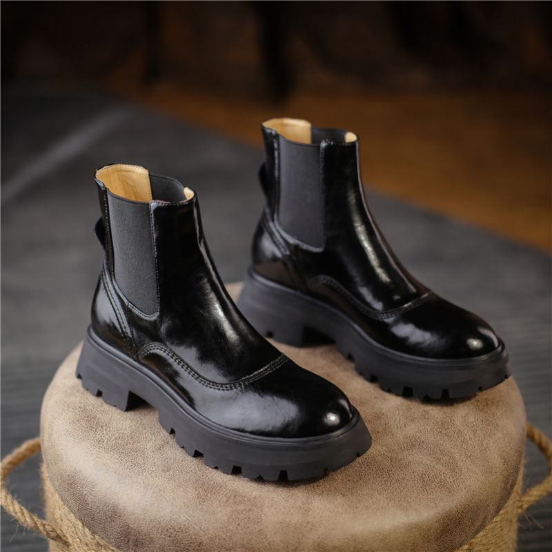 Ludy Damskie Buty Na Platformie - Czarny