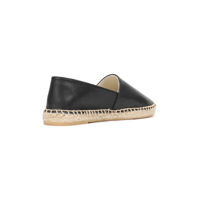 Luisa Damskie Wsuwane Codzienne Espadryle - Czarny