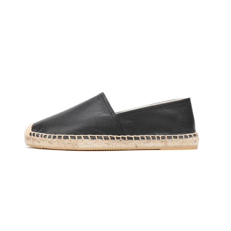Luisa Damskie Wsuwane Codzienne Espadryle - Czarny