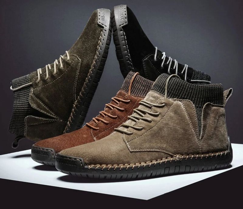 Luke Męskie Buty Ciepłe - Khaki