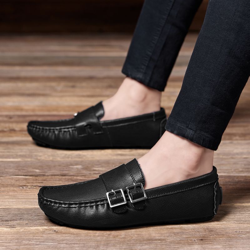 Luken Męskie Mokasyny Buty Wizytowe - Czarny