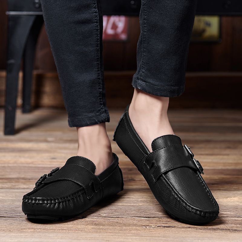 Luken Męskie Mokasyny Buty Wizytowe - Czarny