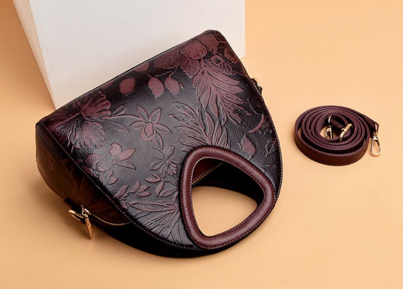 Luksusowa Torebka Damska Billy High Quality Leather - Czerwony