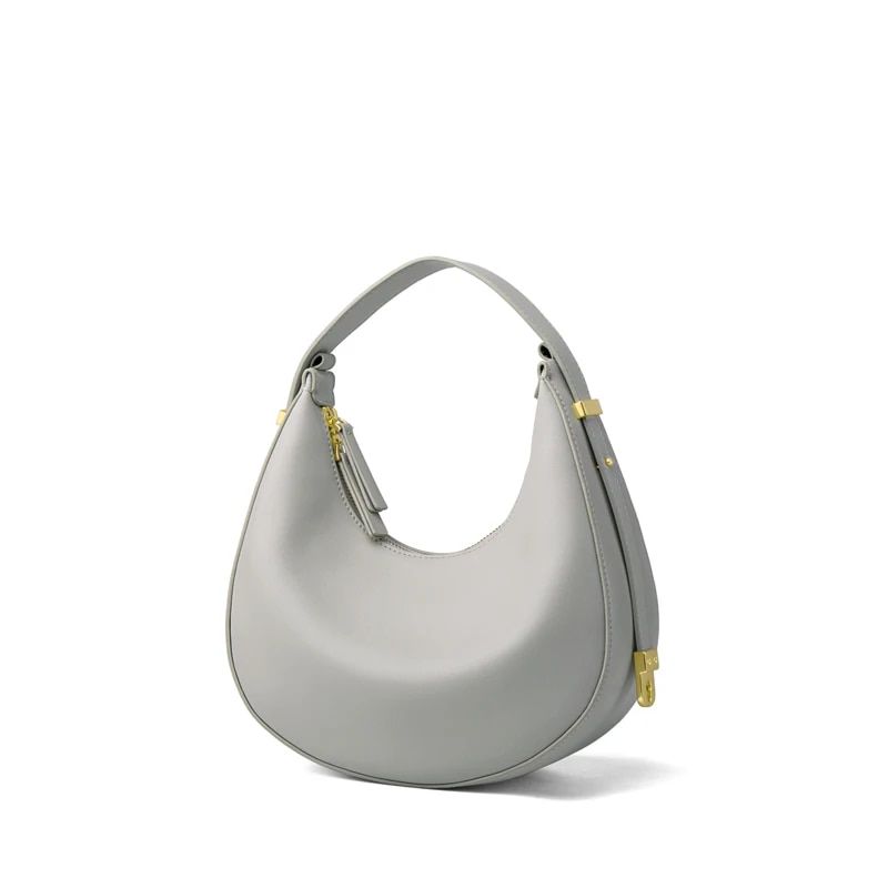 Luksusowa Torebka Damska Rubby Genuine Leather - Szary