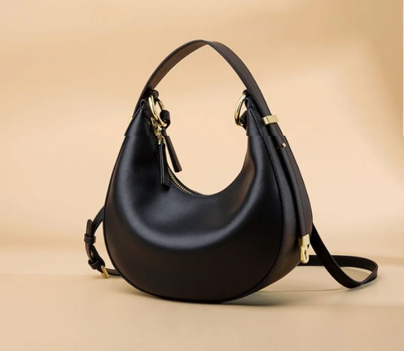Luksusowa Torebka Damska Rubby Genuine Leather - Szary