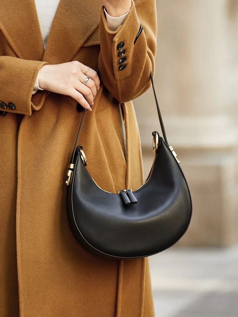 Luksusowa Torebka Damska Rubby Genuine Leather - Szary