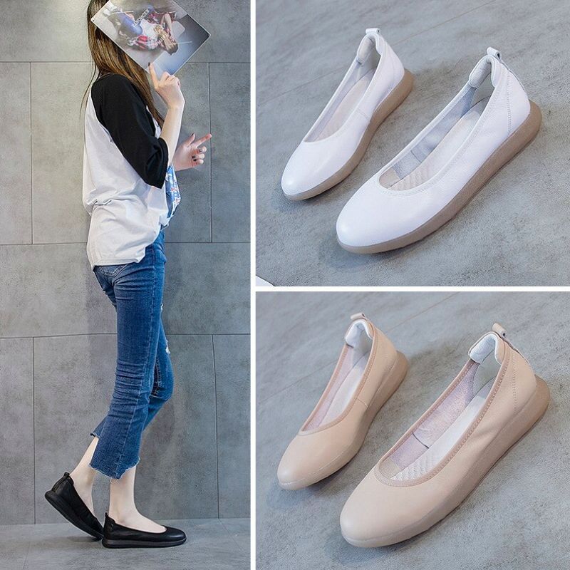 Lurdes Damskie Płaskie Buty - Beżowy
