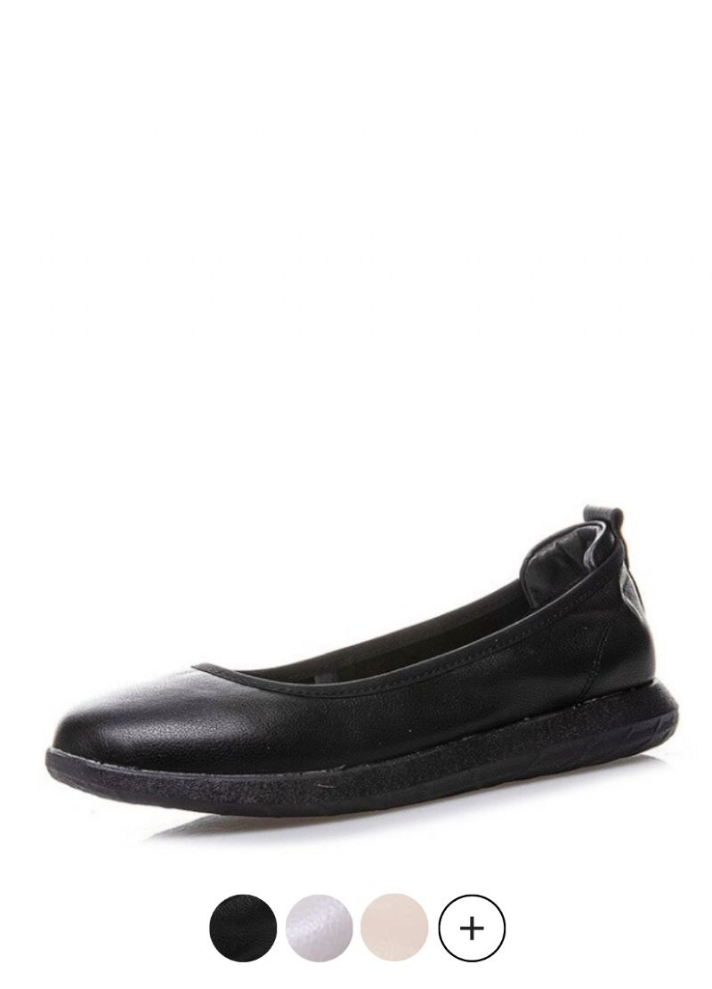 Lurdes Damskie Płaskie Czarne Buty