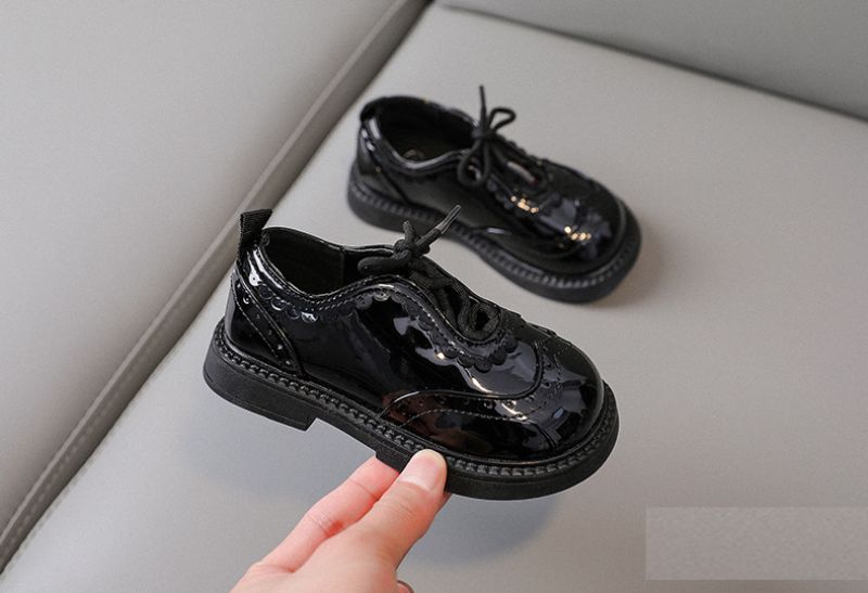 Lys Dziewczęce Buty Płaskie - Czarny