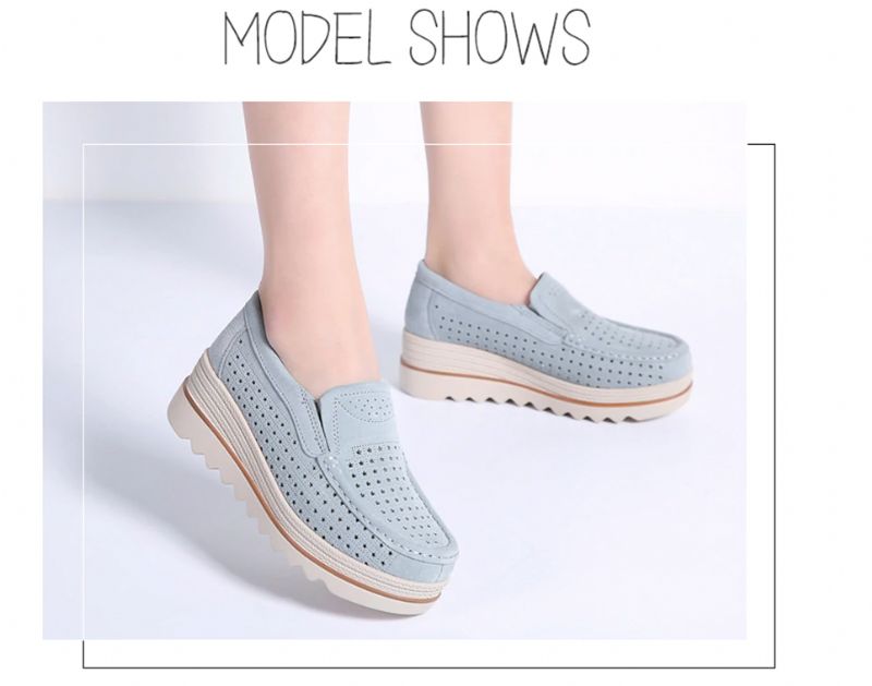 M10 Damskie Buty Na Platformie - Morelowy