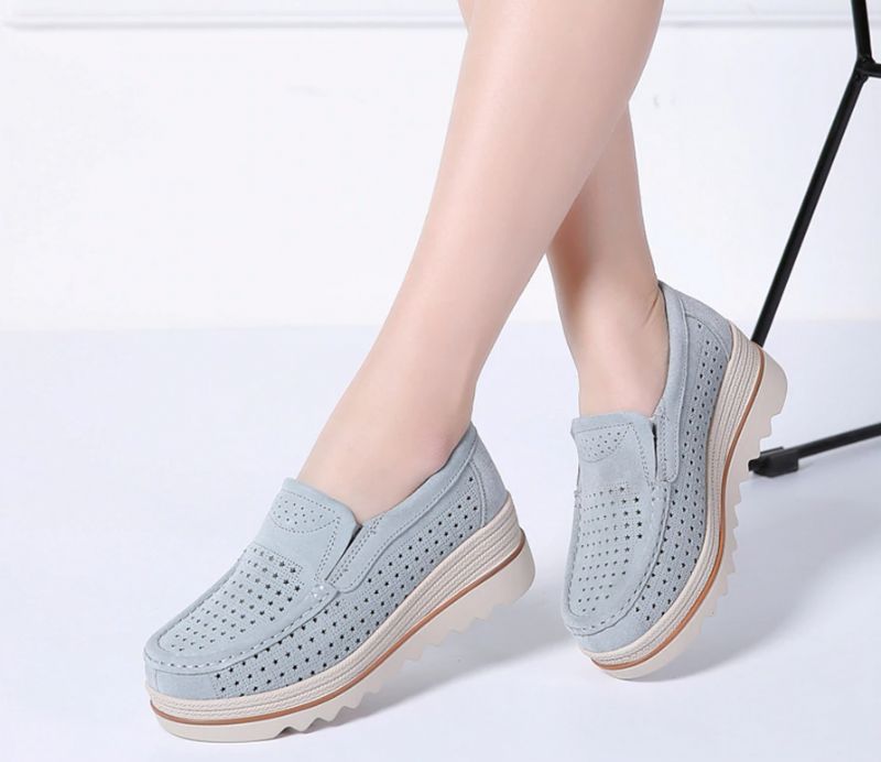 M10 Damskie Buty Na Platformie - Morelowy
