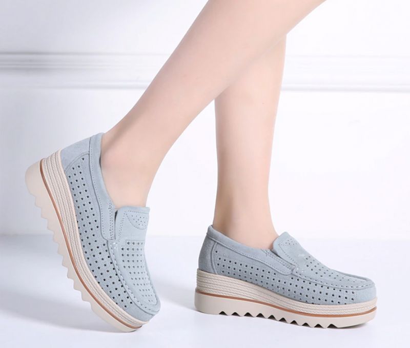 M10 Damskie Buty Na Platformie - Morelowy