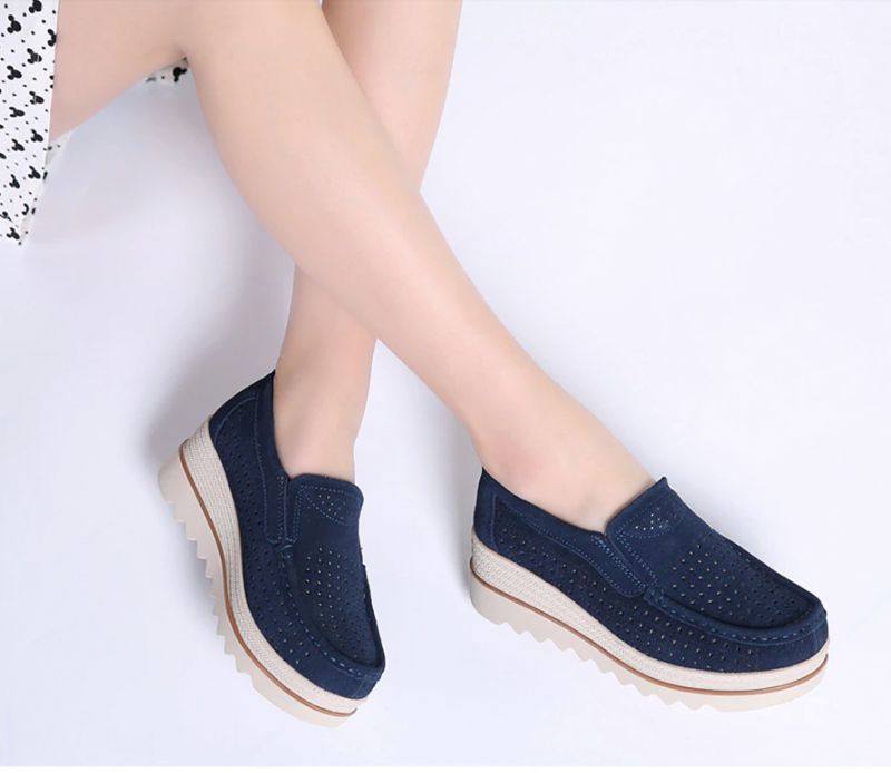 M10 Damskie Buty Na Platformie - Morelowy