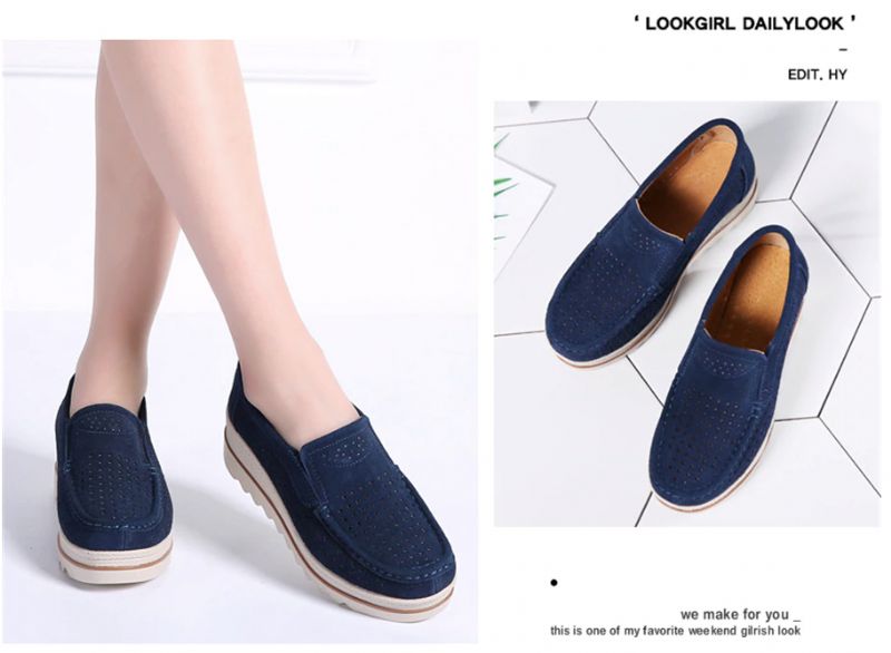 M10 Damskie Buty Na Platformie - Morelowy