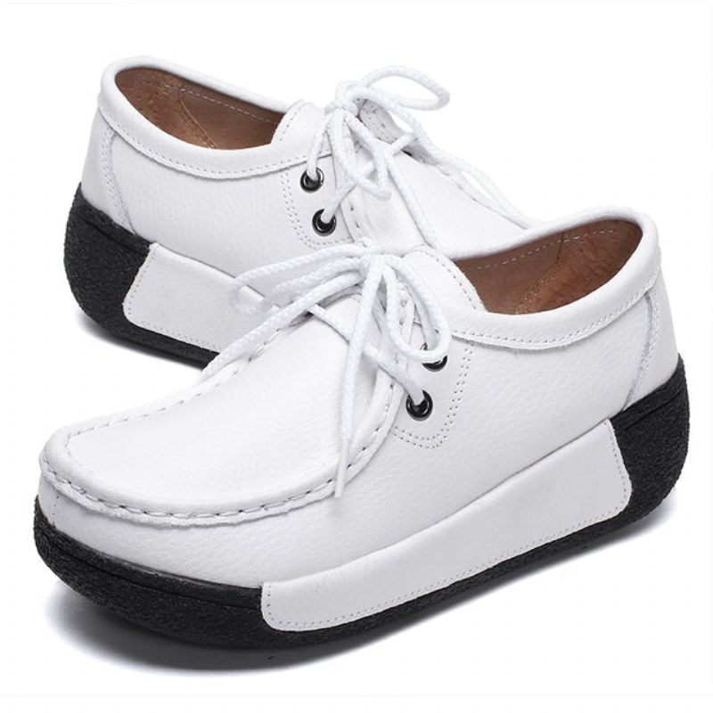 M13 Damskie Buty Na Platformie - Czerwony