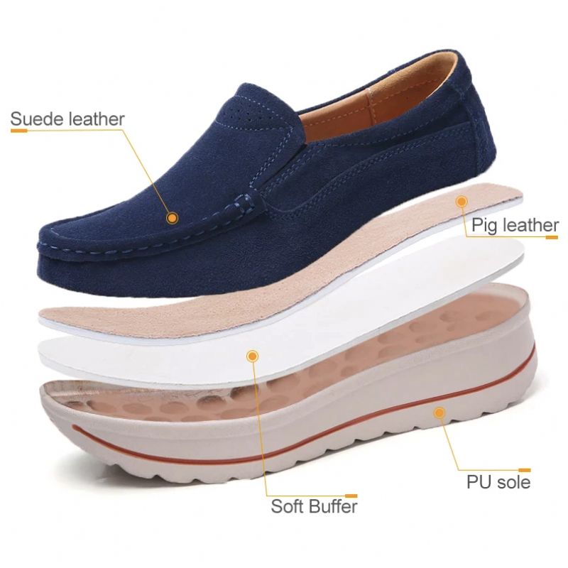 M15 Damskie Buty Na Platformie - Morelowy