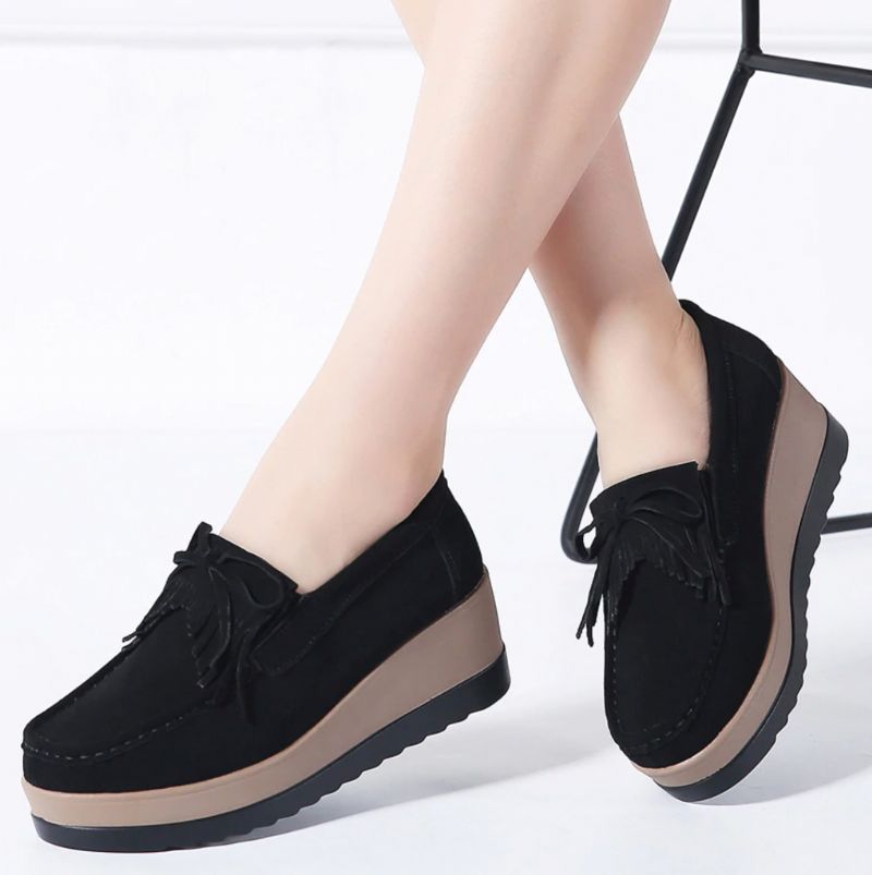 M3 Damskie Buty Na Platformie - Czerwony
