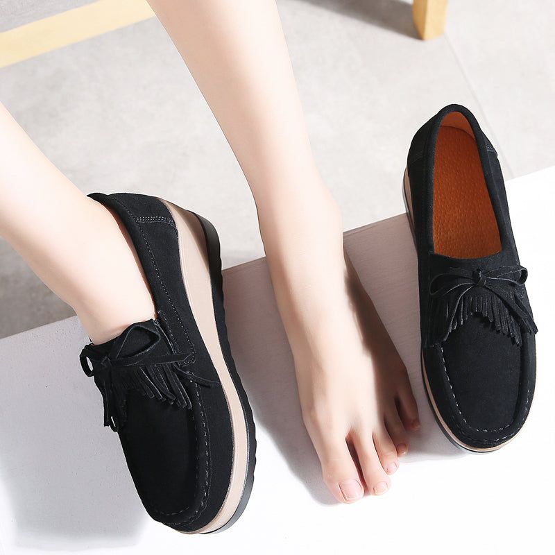 M3 Damskie Buty Na Platformie - Czerwony