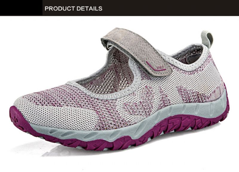 Magnolia Damskie Buty Sportowe Z Siateczki - Szary 01