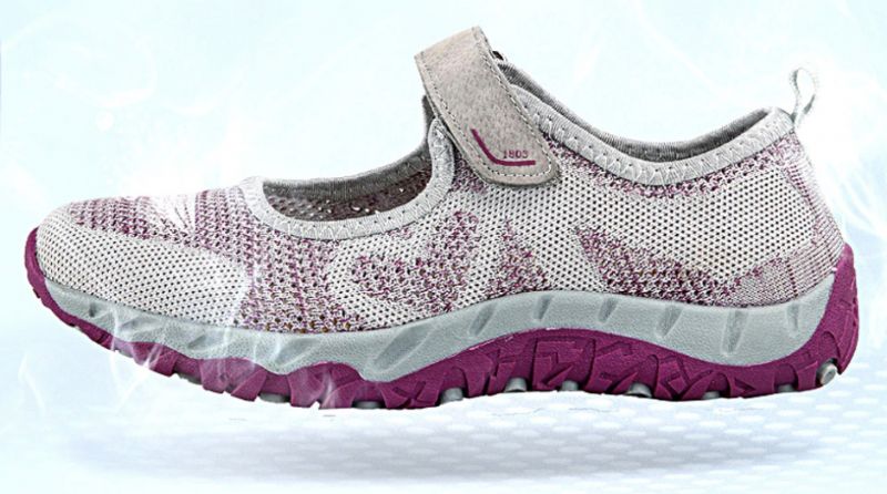 Magnolia Damskie Buty Sportowe Z Siateczki - Szary 01