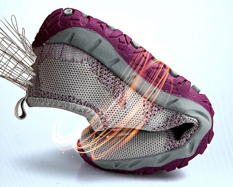Magnolia Damskie Buty Sportowe Z Siateczki - Szary 01
