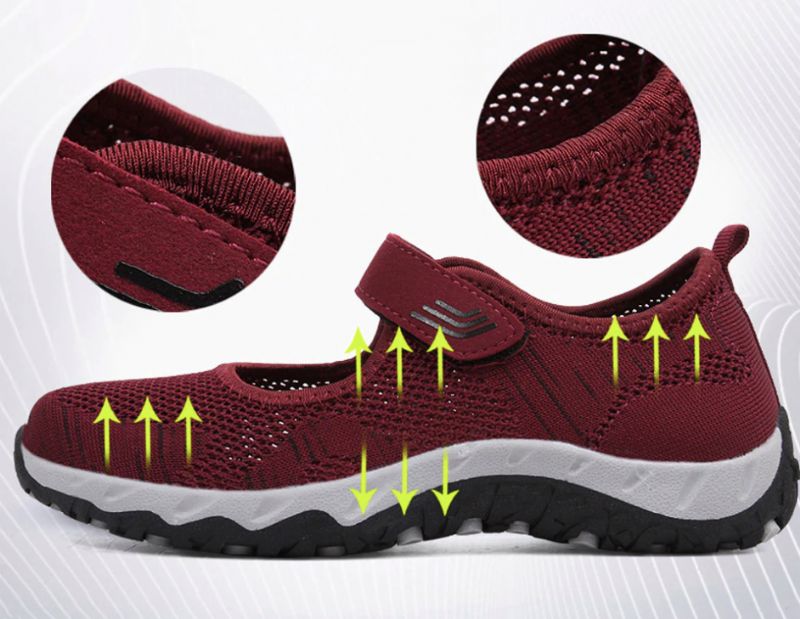 Magnolia Damskie Buty Sportowe Z Siateczki - Szary 01