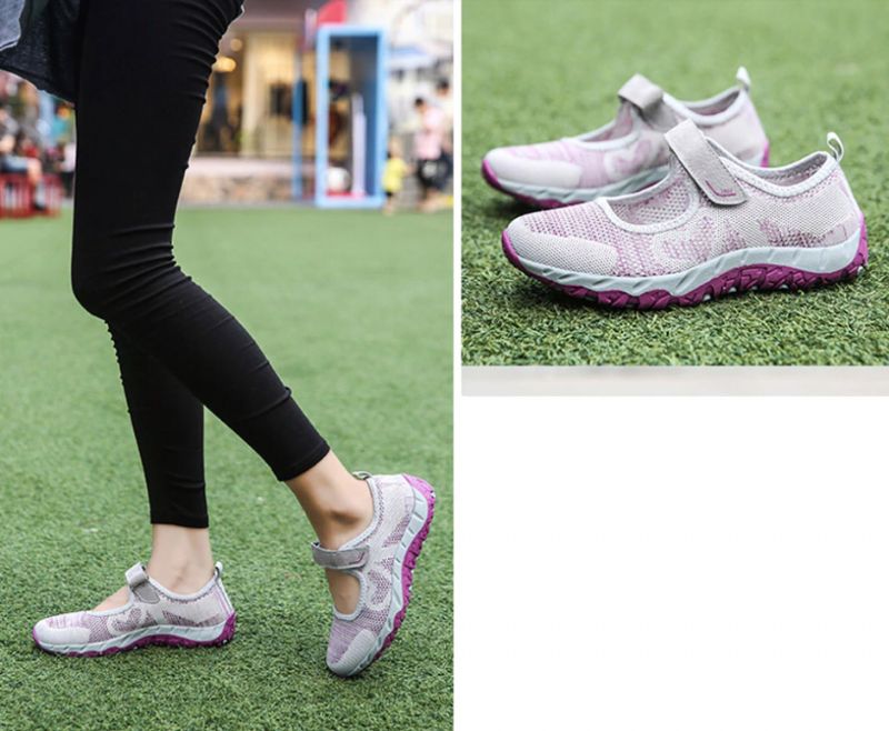 Magnolia Damskie Buty Sportowe Z Siateczki - Szary 01