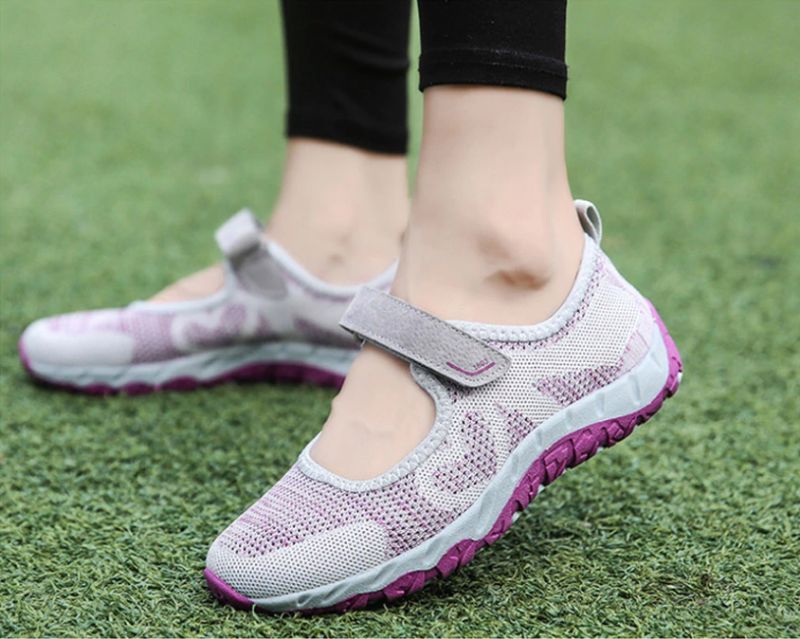 Magnolia Damskie Buty Sportowe Z Siateczki - Szary 01