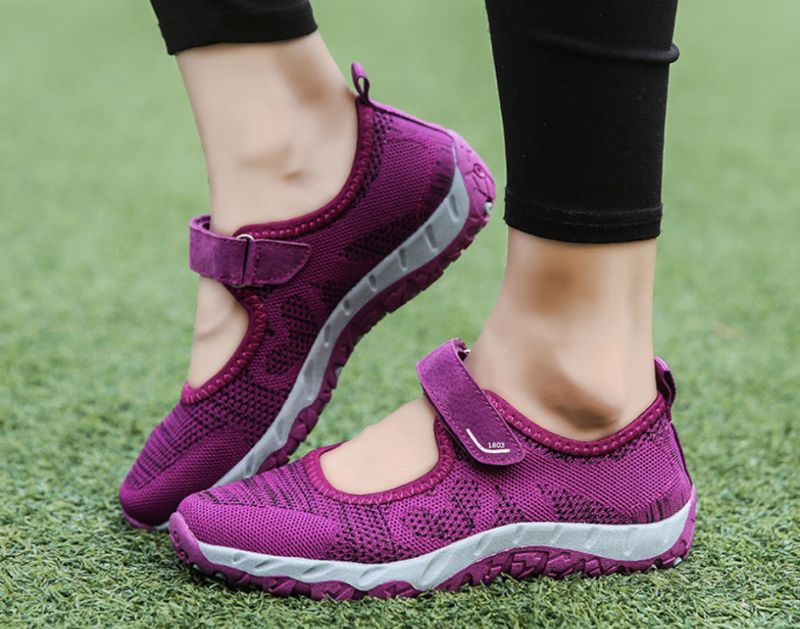 Magnolia Damskie Buty Sportowe Z Siateczki - Szary 01